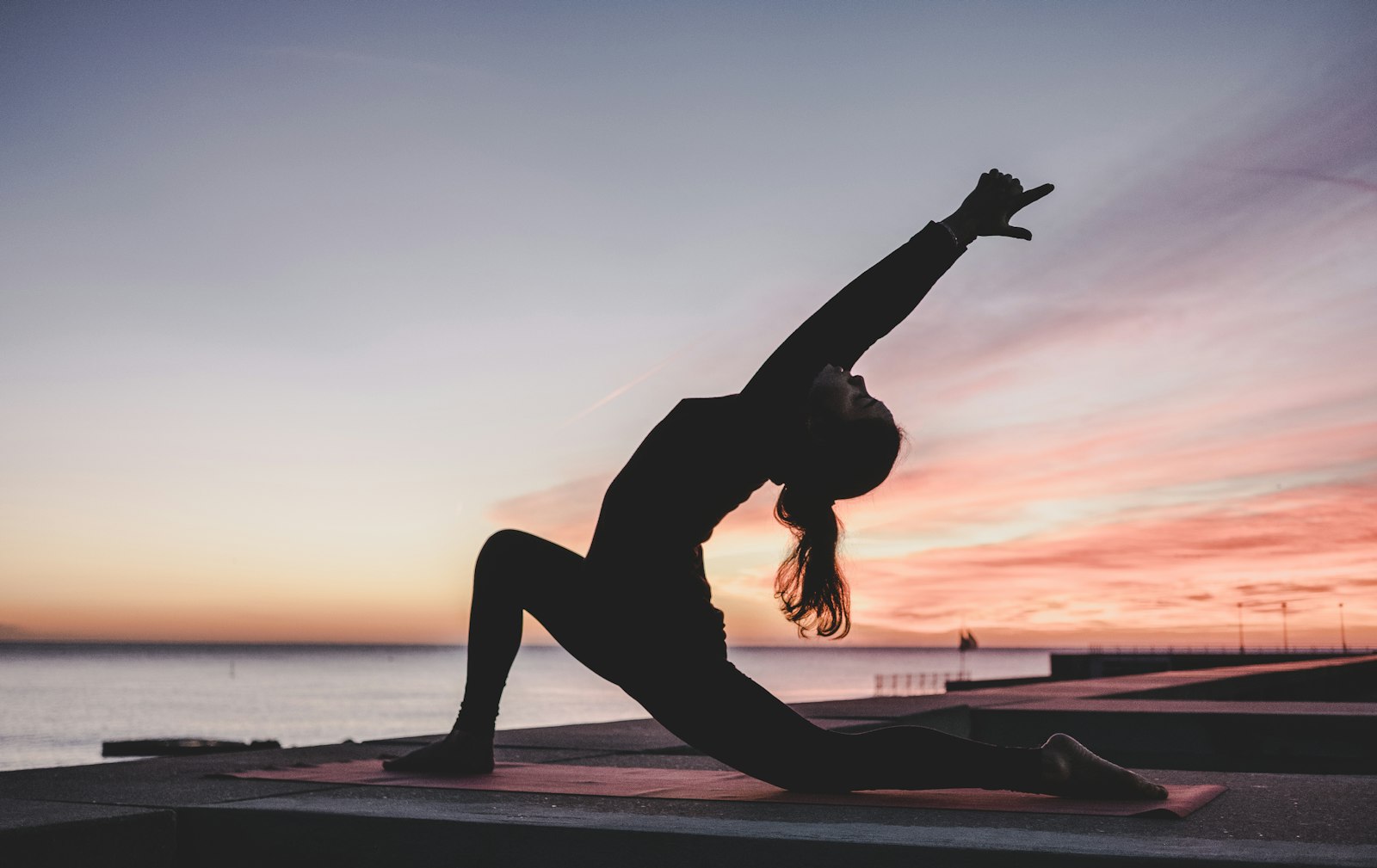 Person stretching and preparing for activity